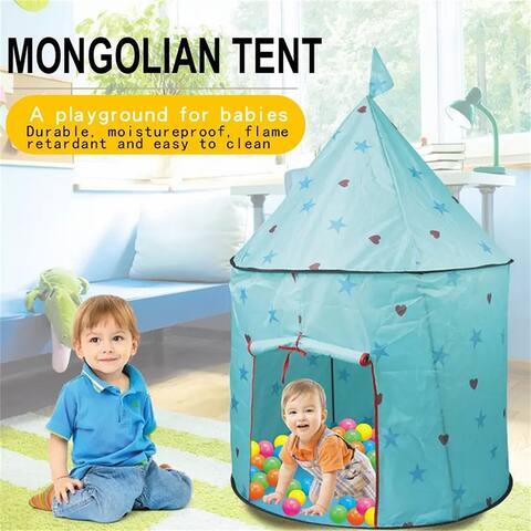 Princess Castle Play Tent, Kids Foldable Games Tent House