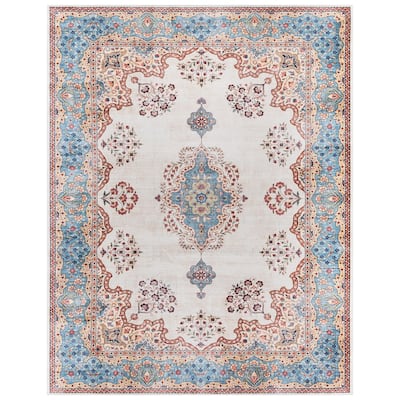 Gertmenian Crystal Print Soft Flat Pile Polyester Slip Resistant Washable Indoor Printed Area Rug Collection