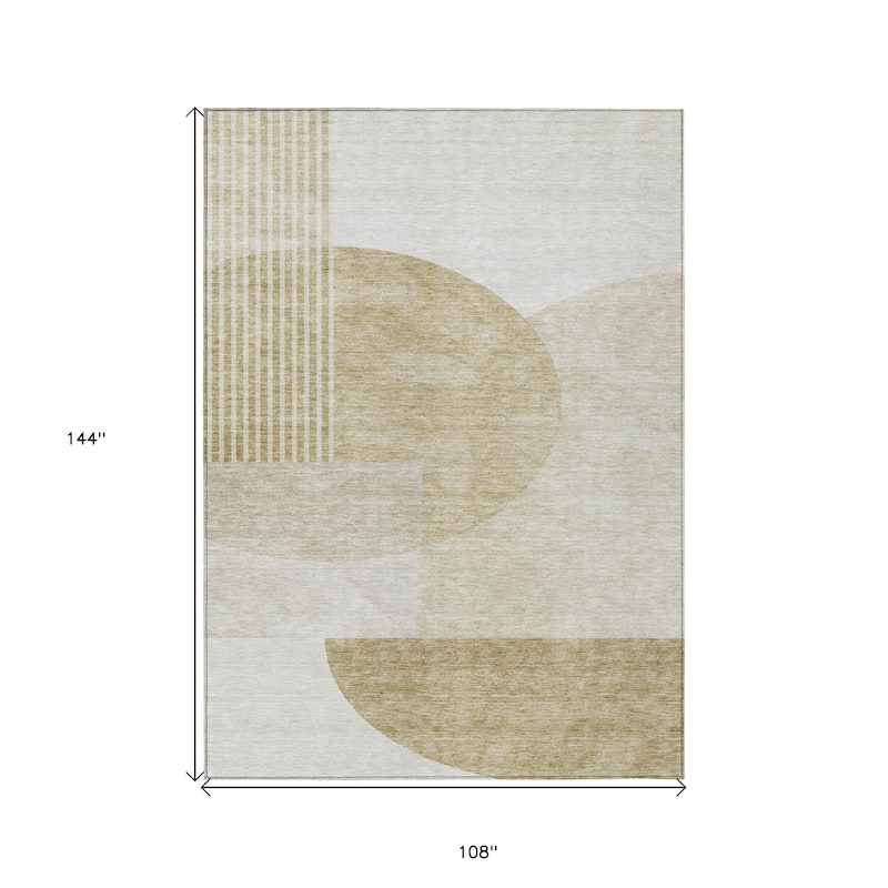 HomeRoots Geometric Transitional Rectangle Outdoor Rug