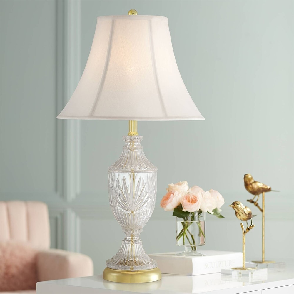 Regency hill bohemian stacked cheap glass table lamp