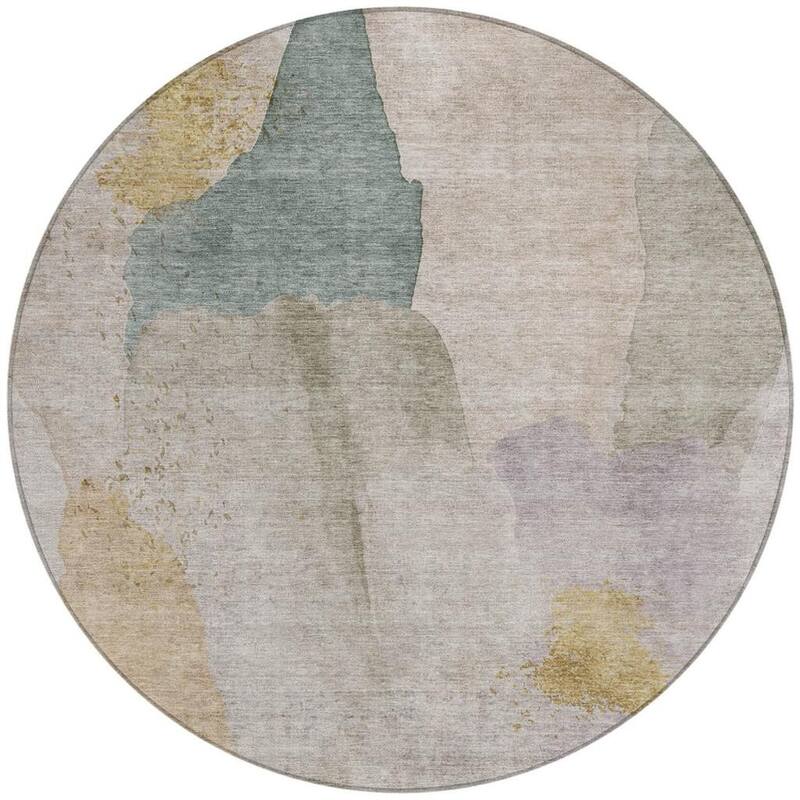 HomeRoots Abstract Transitional Rectangle Outdoor Rug