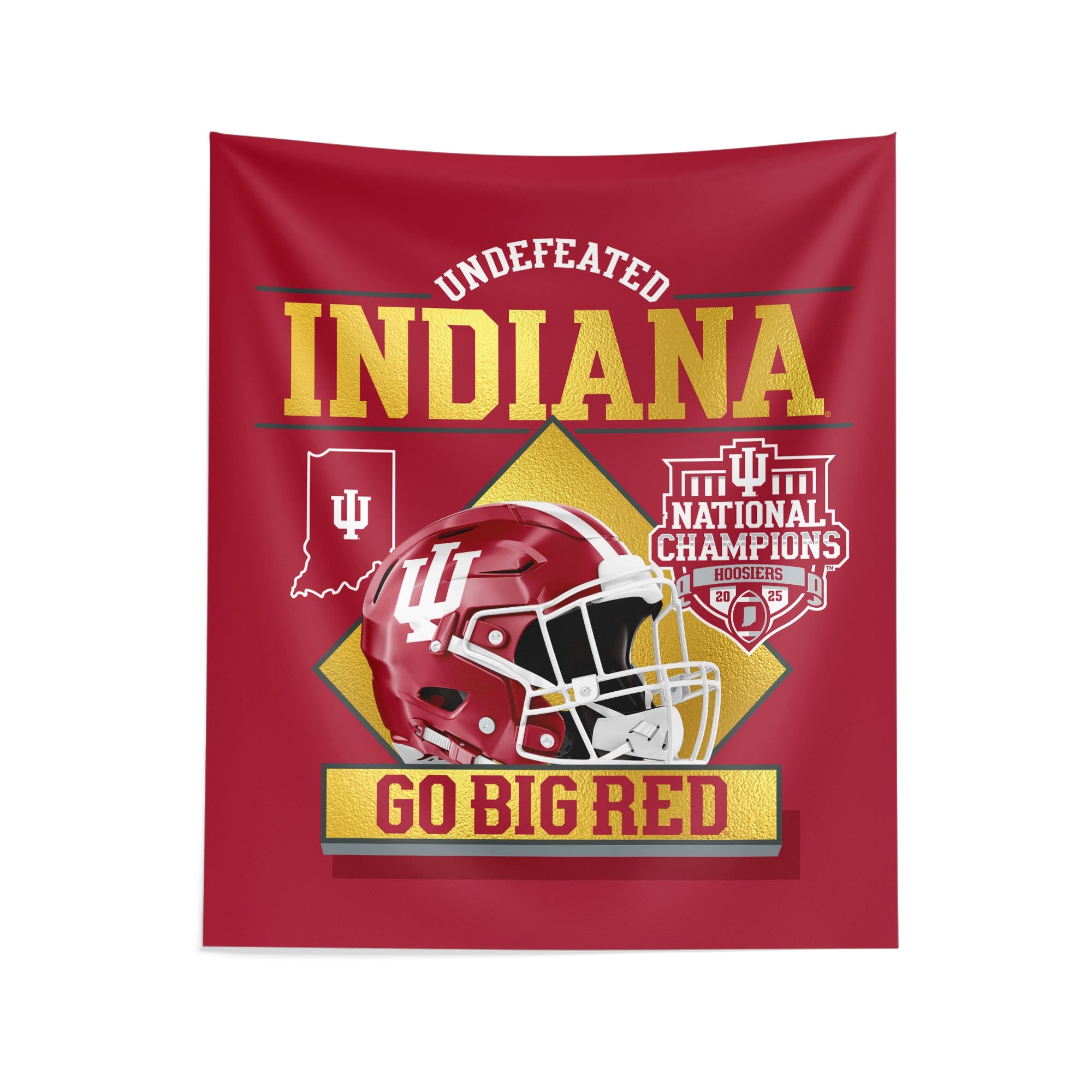 2025 NCAA Football Championship Indiana Hoosiers Wall Hanging