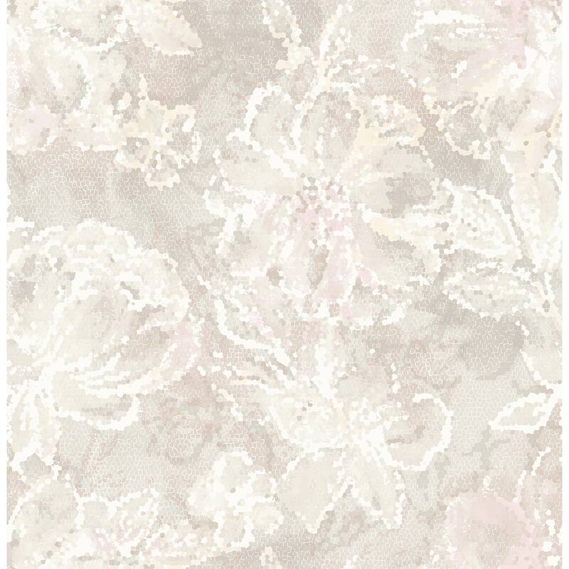 A-Street Prints Allure Blush Floral Wallpaper
