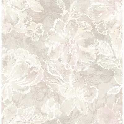 Florals & Flowers Linnett Allure Blush Floral Wallpaper