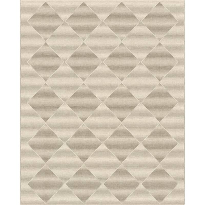 Well Woven Apollo Elemental Basalt Moroccan Diamond Low Pile Area Rug