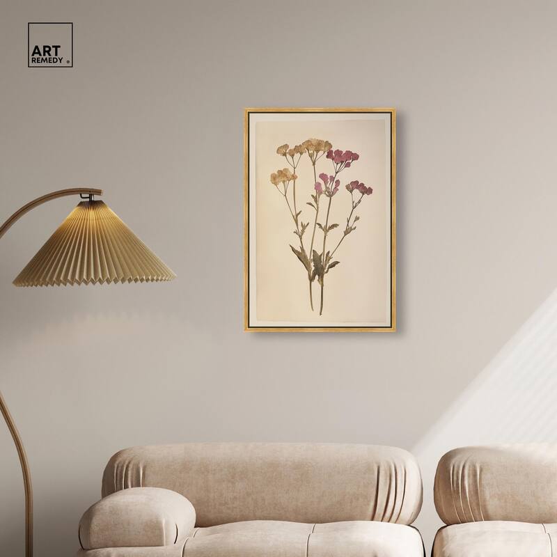 Dried Flower Canvas by Art Remedy