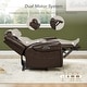 preview thumbnail 28 of 51, Leo Dual Motor Genuine Leather Power Recliner With Power Headrest