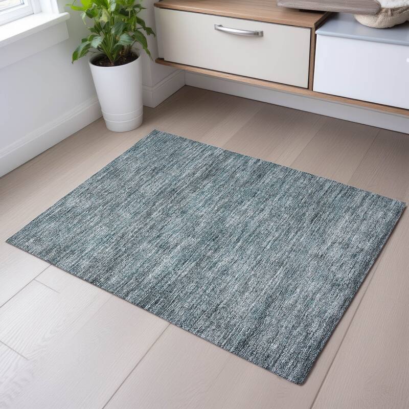 Premium Washable Super Soft Solid Ombre Mayfield Rug - Seafoam - 1'8" x 2'6"
