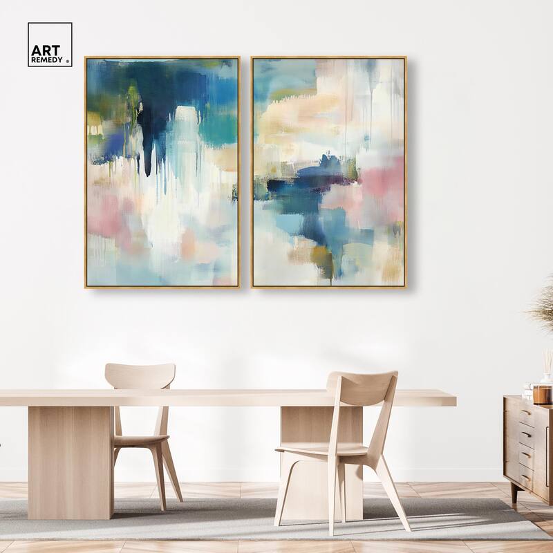Pale Periwinkle II Canvas Set of 2 by Art Remedy