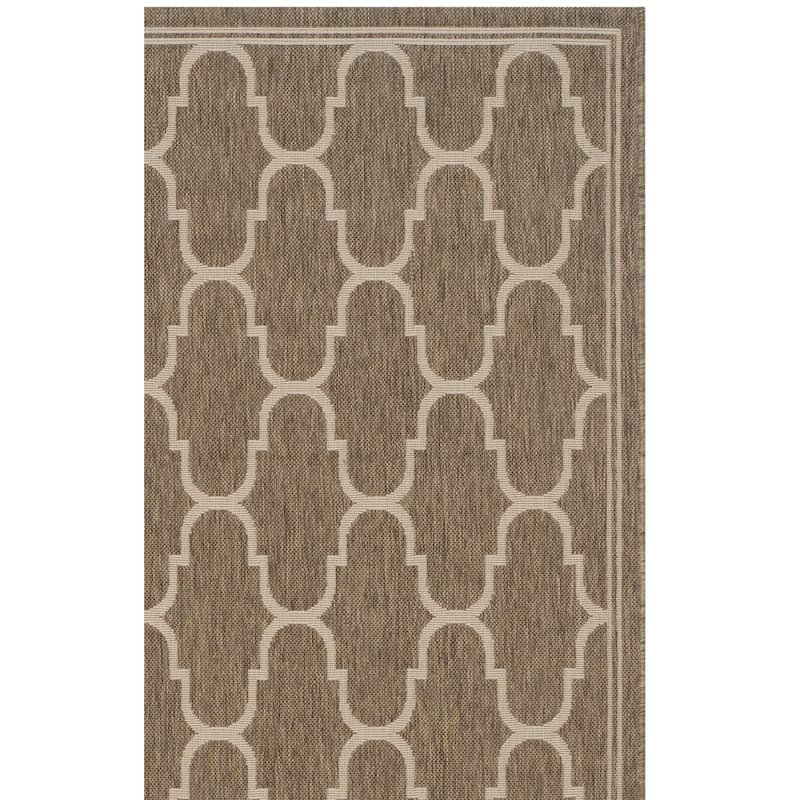 SAFAVIEH Courtyard Sufia Waterproof Trellis Backyard Patio Rug