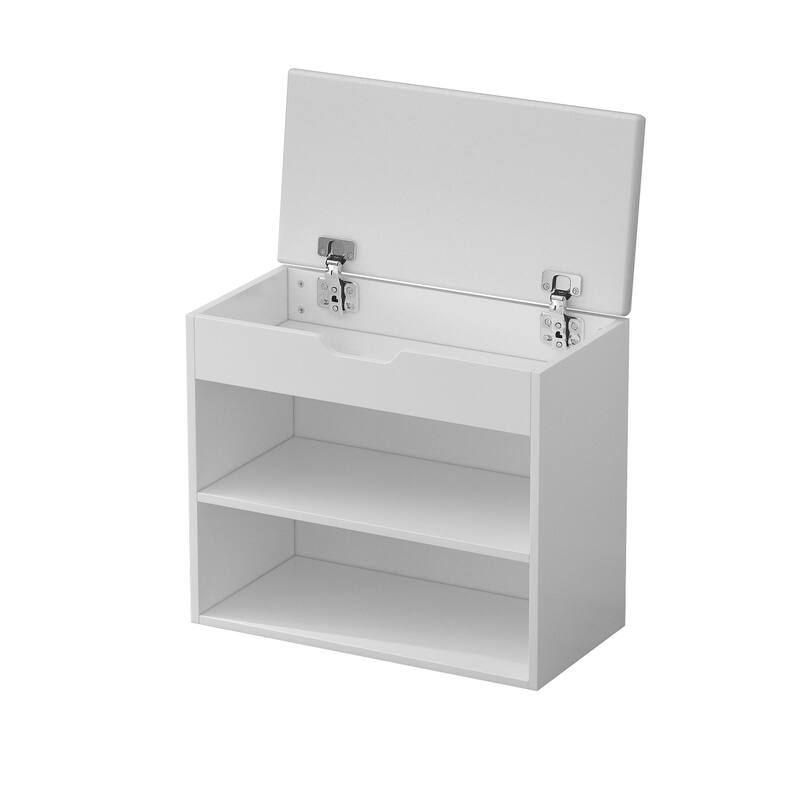 Home Shoe Changing Stool Wooden Shoe Storage Cabinet Thickened Seat