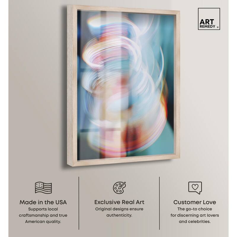 Swirling Light II Shadowbox by Art Remedy