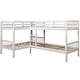 preview thumbnail 6 of 13, Jis Modern Twin over Twin Solid Wood L-shaped Bunk Bed by Furniture of America