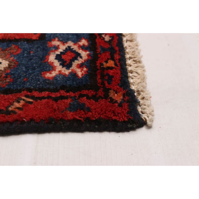 ECARPETGALLERY Hand-knotted Andelz Dark Navy Wool Rug - 3'5 x 9'8