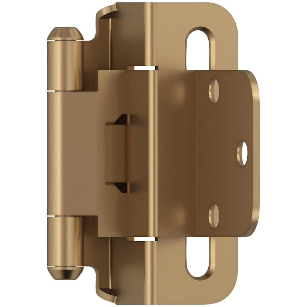 Amerock BP7565 Functional Hardware 3/8" Inset Wrap Cabinet Door Hinge - Champagne Bronze