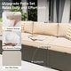preview thumbnail 11 of 179, AOXUN Fire Pit Conversation Set Rattan Sofa Set Outdoor Furniture With Cushions