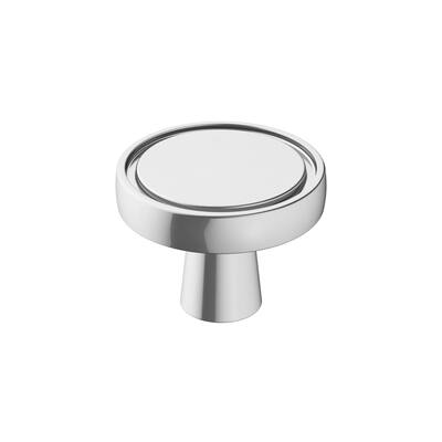 Destine 1-3/8 in (35 mm) Diameter Polished Chrome Cabinet Knob - 1.375