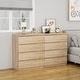 preview thumbnail 12 of 20, 4-Drawer Vanity Desk, Handleless Design, Suitable for Bedroom and Living Room