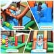preview thumbnail 9 of 7, Kids Inflatable Bounce House Jumping Castle Slide Climber Bouncer with 550W Blower - Multi - 153.5''x 120''x 86.5''(L x W x H)