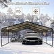 preview thumbnail 35 of 40, Outdoor Carport with Durable Galvanized Steel Roof , Multi-Functional Shelter, Carport for Cars, Boats, and Tractors