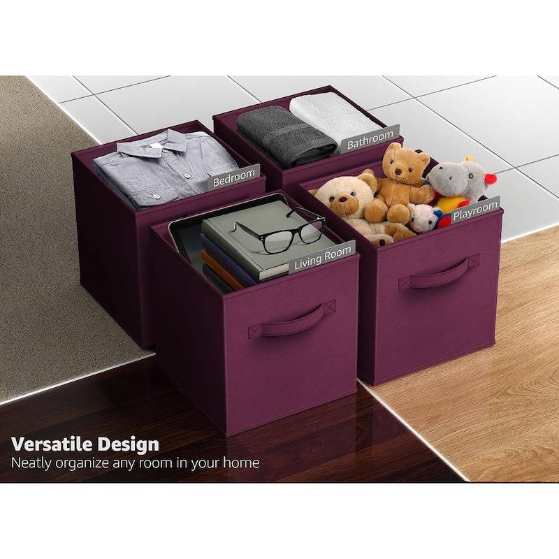 Sorbus 11" Foldable Storage Cube Basket Lightweight Organization Solutions - Single Pack - 11" x 10.5 x 10.5
