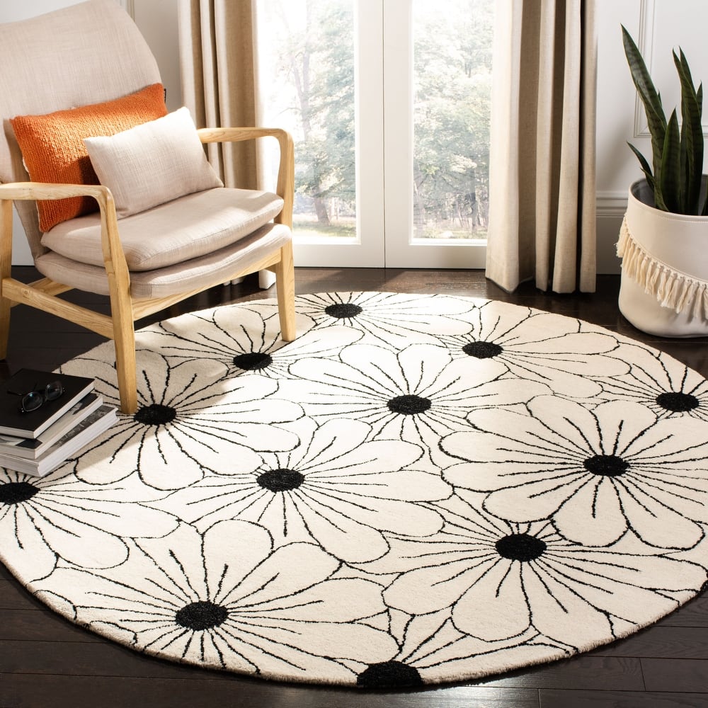 SAFAVIEH Handmade Soho Jenilee Daisies N.Z. Wool Rug