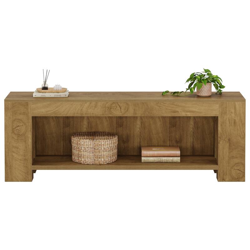 63" TV Stand for 60/65/75-Inch TVs, Farmhouse Entertainment Center