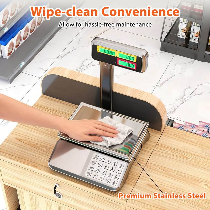 Costway 88lb Price Computing Scale with Pole Dual LCD Display,Counting - See Details