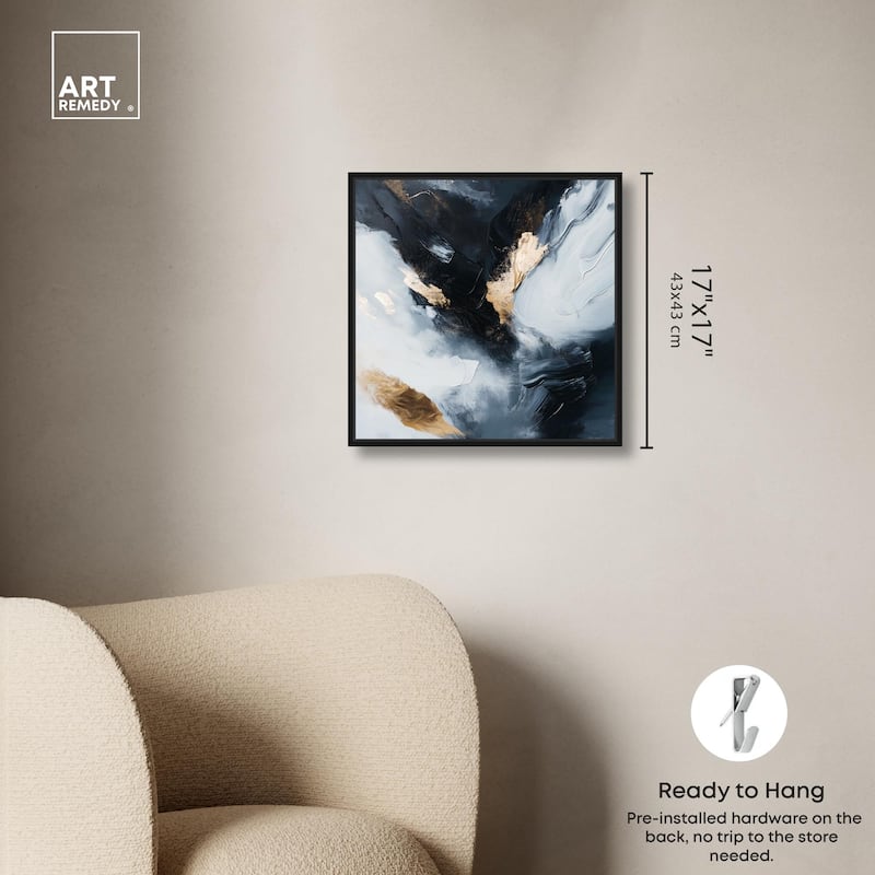 Golden Spark II Canvas by Art Remedy