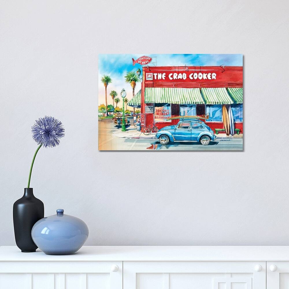 iCanvas "Crab Cooker" by Bill Drysdale Canvas Print