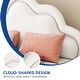 preview thumbnail 29 of 33, Moasis PU Adjustable Cloud Headboard Bed Frame Platform with LED