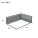 preview thumbnail 21 of 19, Full Floor Bed with L-shaped Bookcases, sliding doors, without slats for Small Space, Living Room, Apartment