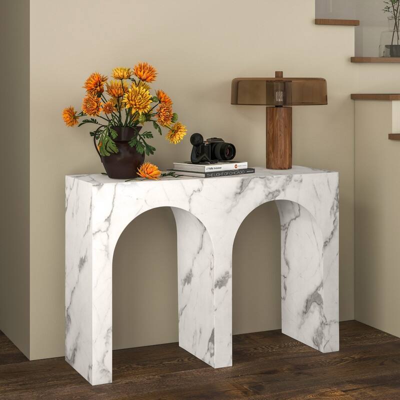 43" Marble Console Table