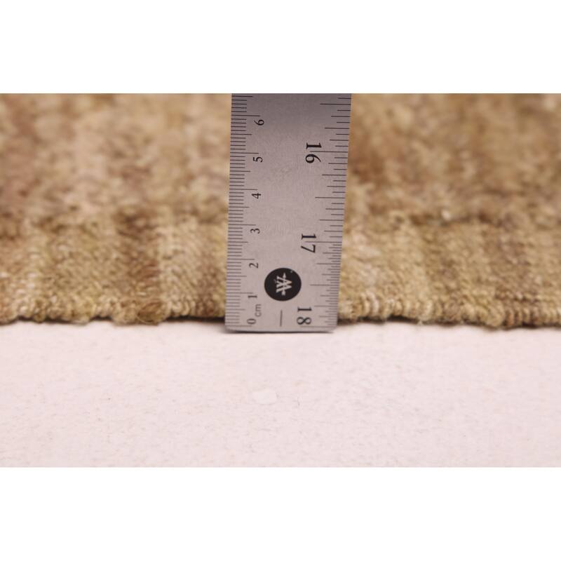 ECARPETGALLERY Hand-knotted Pak Finest Marrakesh Khaki Wool Rug - 6'4 x 9'1