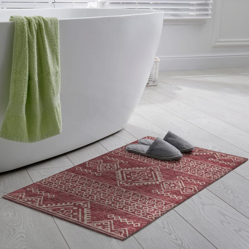 Indoor/ Outdoor Yuma Boho Washable Rug
