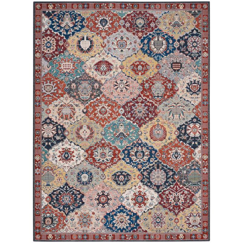 Nourison Parisa Traditional Moroccan Lantern Floral Medallion Area Rug