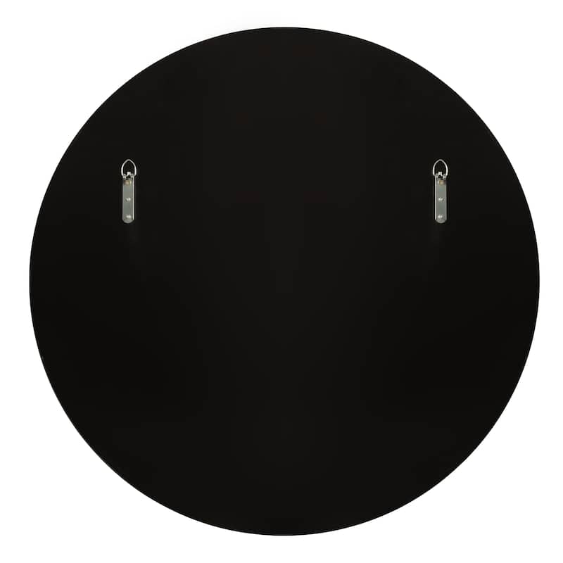 Kate and Laurel Gwendolyn Round Beaded Accent Wall Mirror