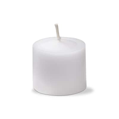 Color Studio Votive Candles Set Of 12 White Smokeless Paraffin Wax, Burn Time 5 Hrs.