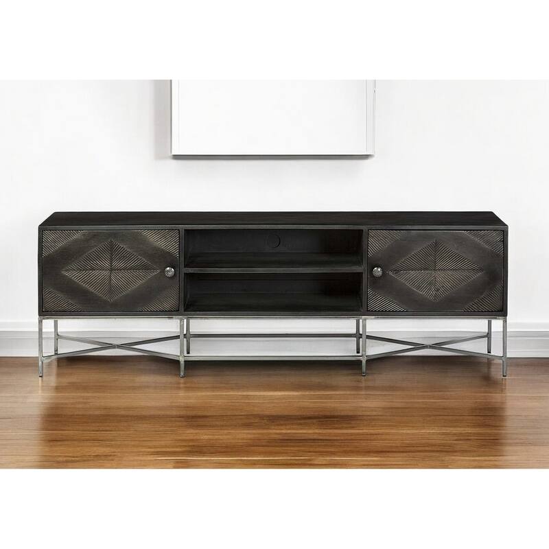 HomeRoots 16" Dark Brown Solid Wood Console Table - 16