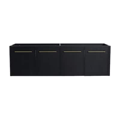 60 Inch Wall-mounted Bathroom Vanity