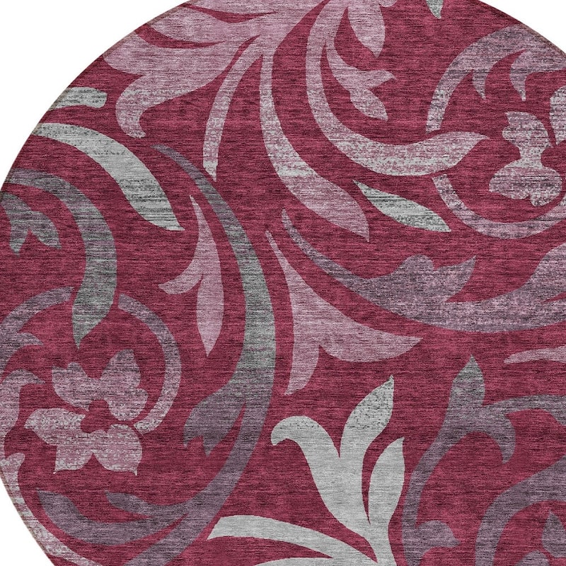 HomeRoots Floral Transitional Rectangle Outdoor Rug