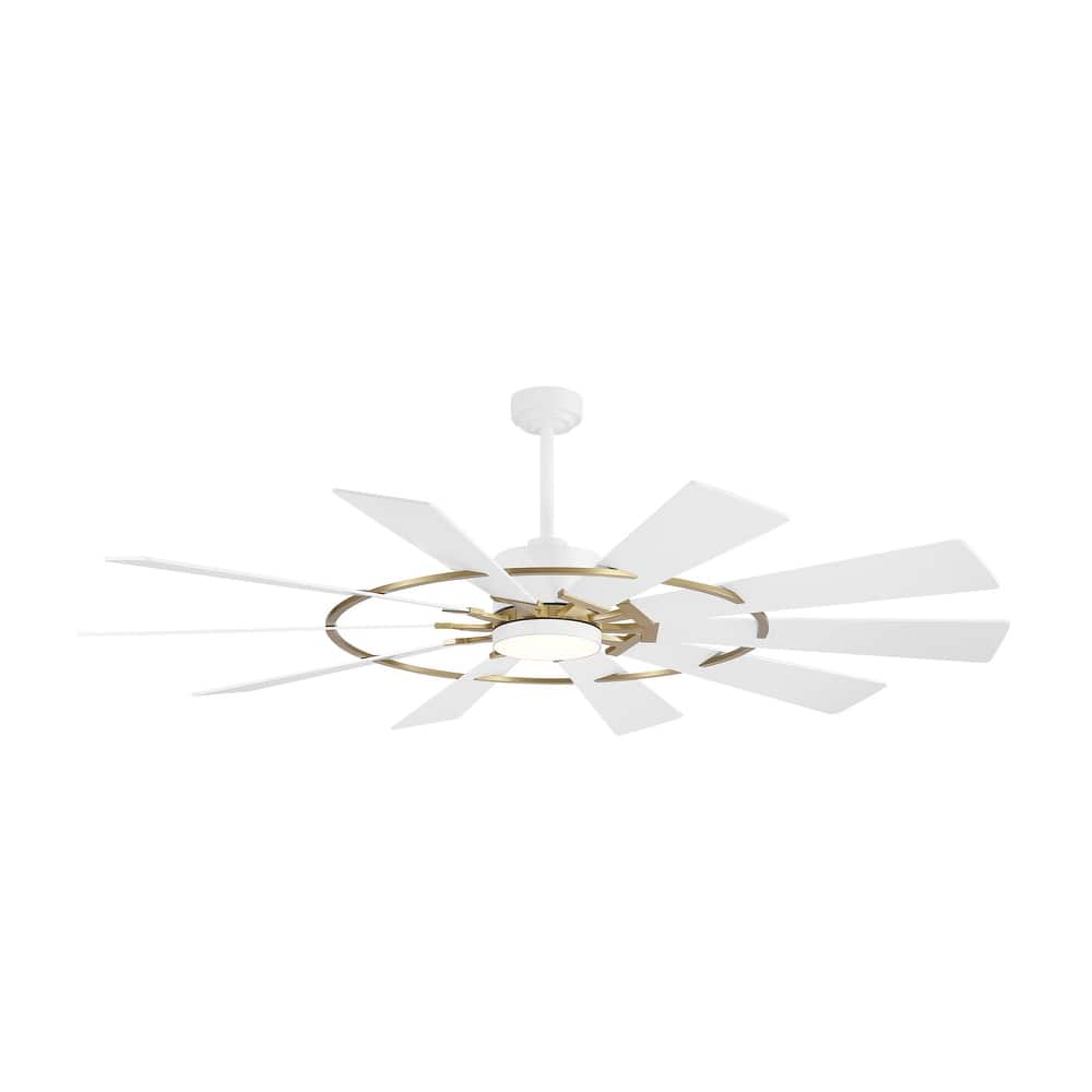 MLiAN Ceiling Fan with Lights Remote Control 6-Speed DC