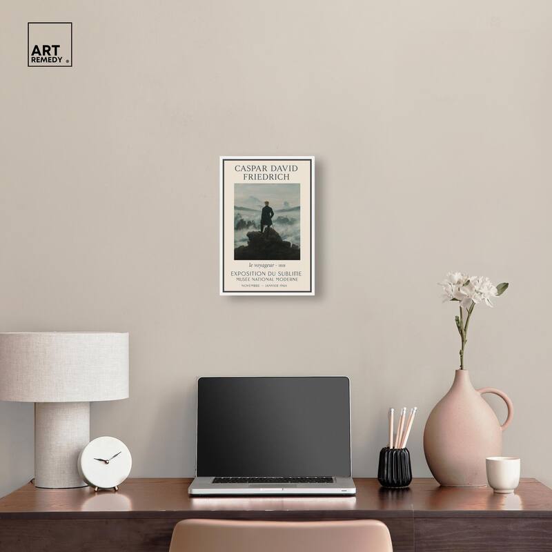 Wanderer Above the Sea of Fog Canvas by Art Remedy
