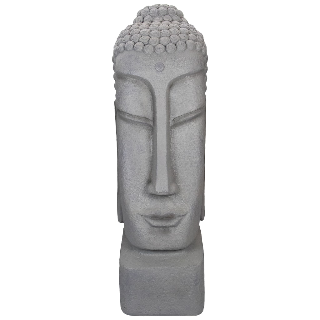23.25" Large Buddha Head Outdoor Garden Statue
