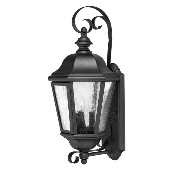 slide 2 of 6, Hinkley Lighting Edgewater 3 Light 21" Tall Outdoor Wall Sconce with Black