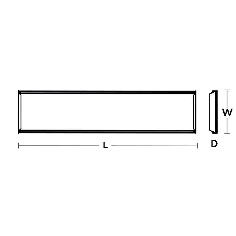 AFX Wrap 24-inch White LED Flush Mount with Frosted Clear Diffuser