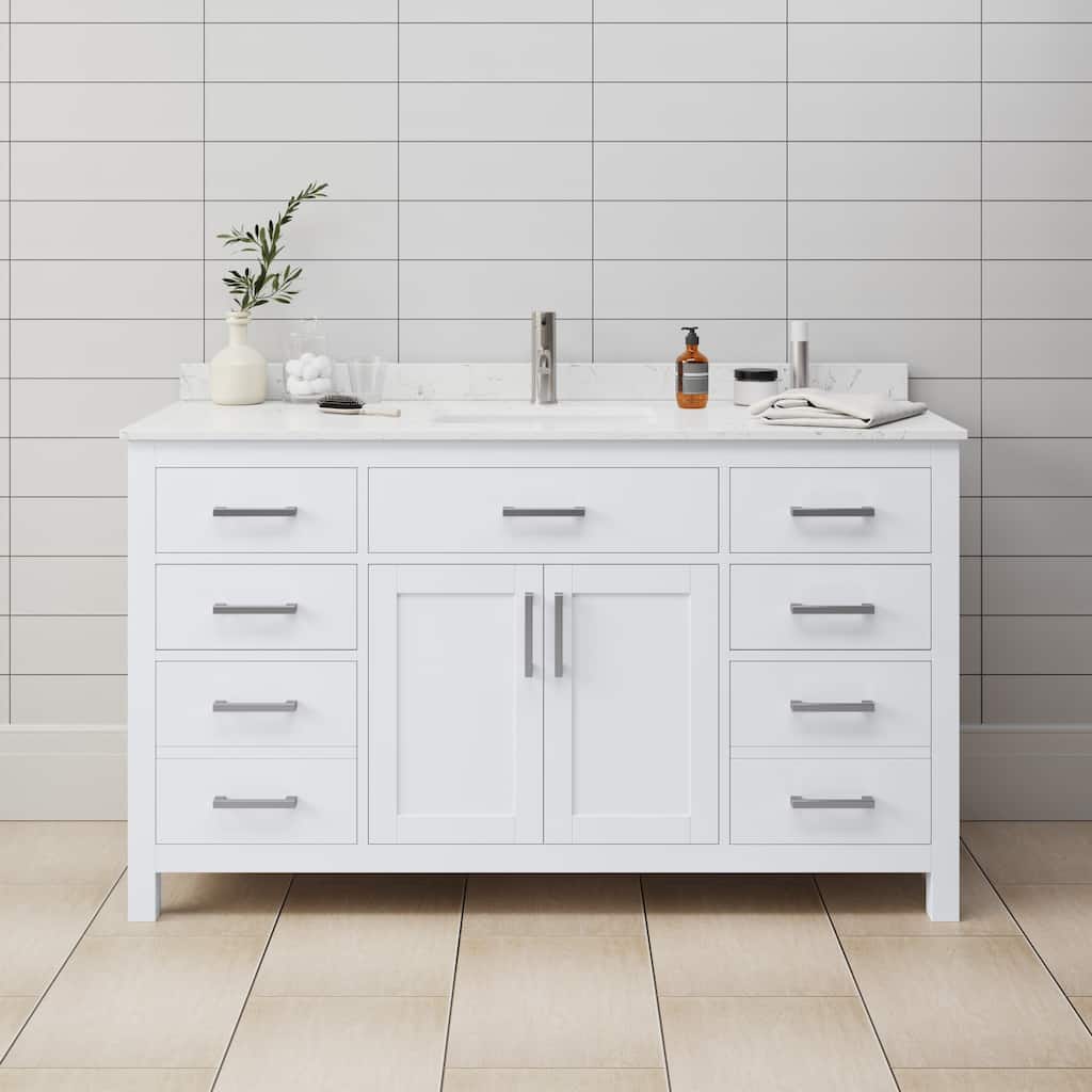 Wyndham Collection WCG242460SCCUNSMXX Beckett 60" Free Standing Single