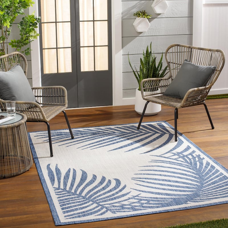 Livabliss Long Beach Outdoor Safe Tropical Area Rug