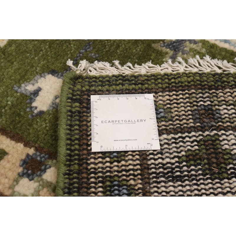 ECARPETGALLERY Hand-knotted Jules Serapi Green Wool Rug - 8'1 x 7'11
