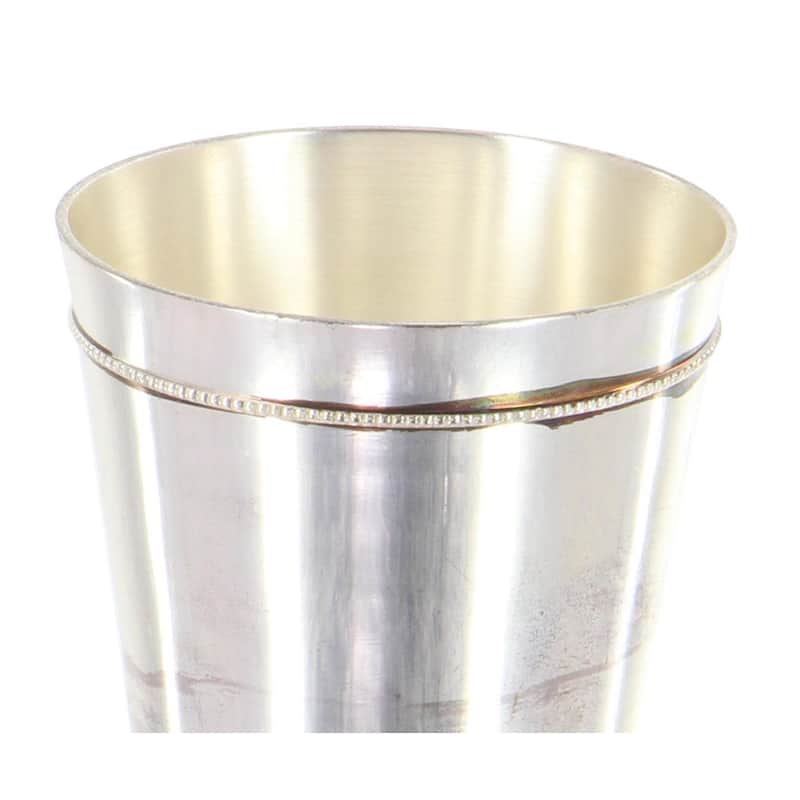 Brass Metal Vase - Cream - Roche River Decor